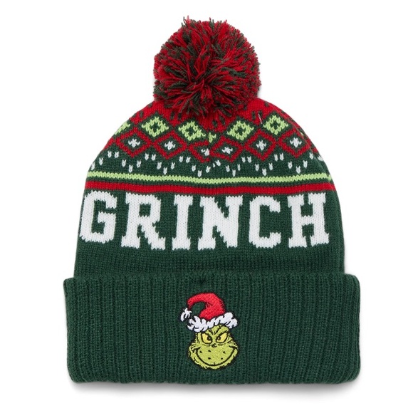 Dr. Seuss Accessories - The Grinch Knit Beanie